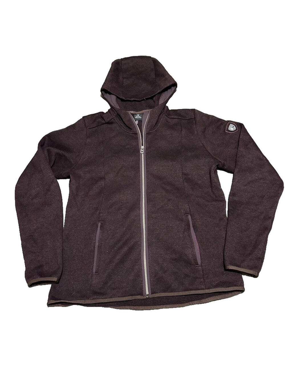 KUHL Ascendyr Fleece Full Zip Jacket Women Large L Purple Outdoor Hoodie